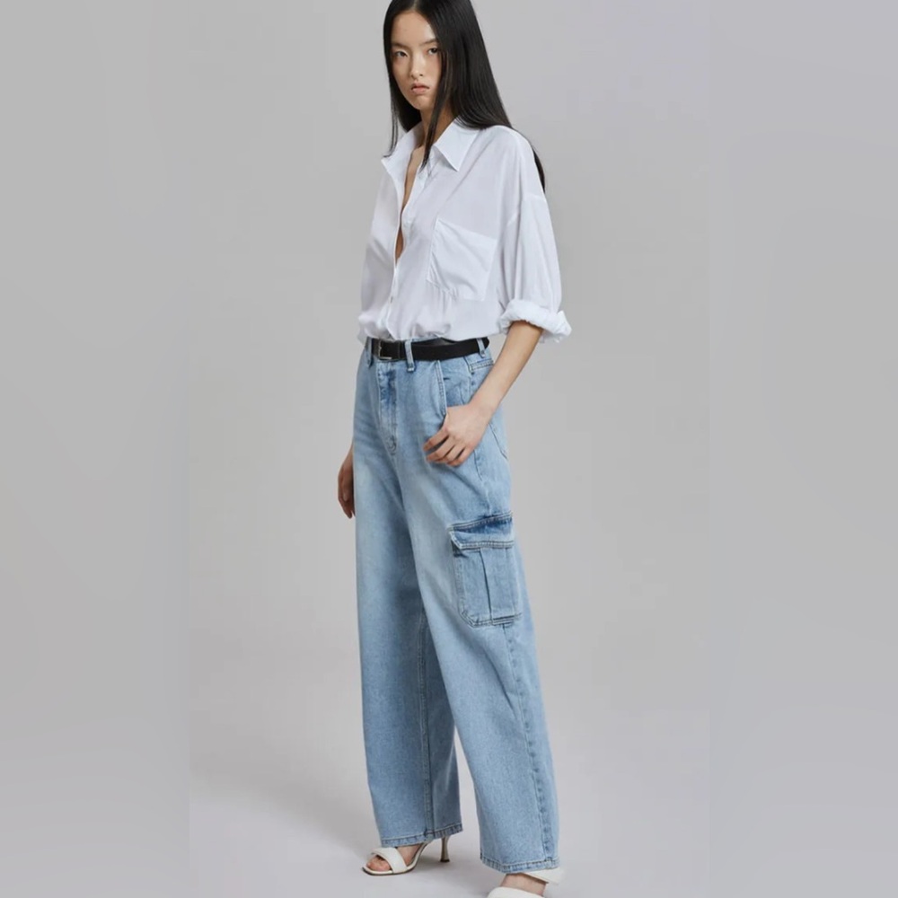 The Frankie Shop Kai cargo denim size xs